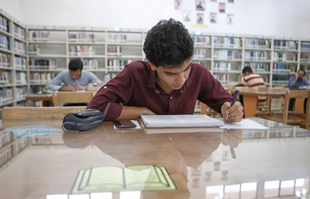 تمرکز در جلسه امتحان
